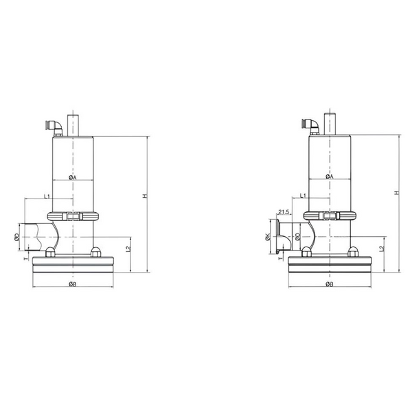 Pneumatic Tank Draining Valve