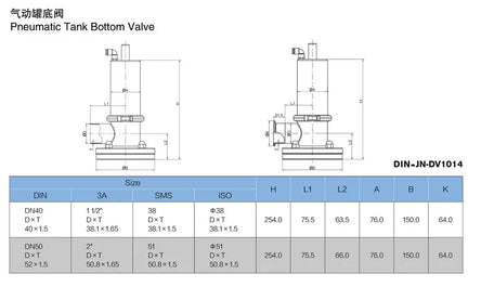 Pneumatic Tank Draining Valve