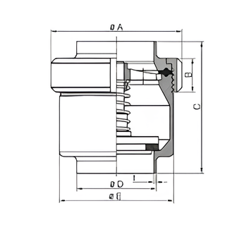 Hygienic Clamped DIN Non Return Valve