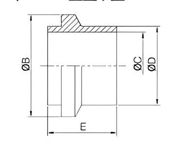 Sanitary 14WI - 15WI heavy type ferrule