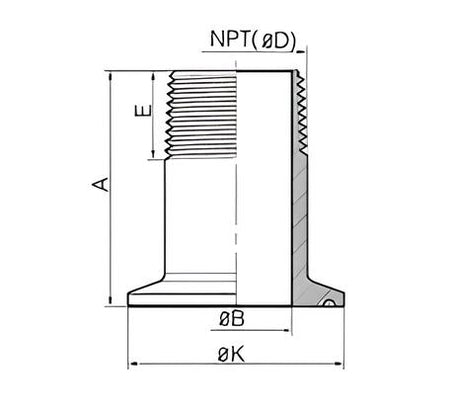 Threaded Clamp Reducing Nipple