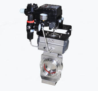 Pneumatic VBN Butterfly Valve With Actuator