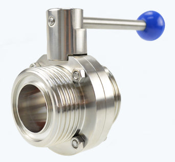 Steel Sanitary Male Butterfly Valve