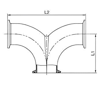 Clamped Double-Bend Tee