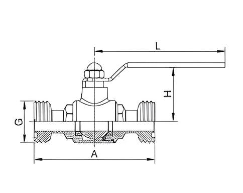 Stainless Steel Hygienic Thread Manual Straight Way Ball Valve