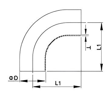 L2S 90D elbow long