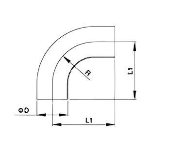 L2S 90D elbow long