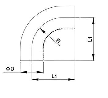 L2S 90D elbow long