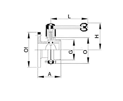 Flanged Manual Butterfly Valve