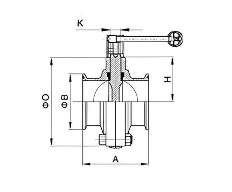 Butterfly Valve with Gripper Handle