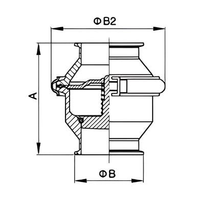Clamped  Spring Type Non Return Valve