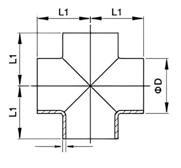 Butt Welded Equal Cross