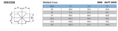 Butt Welded Short Cross