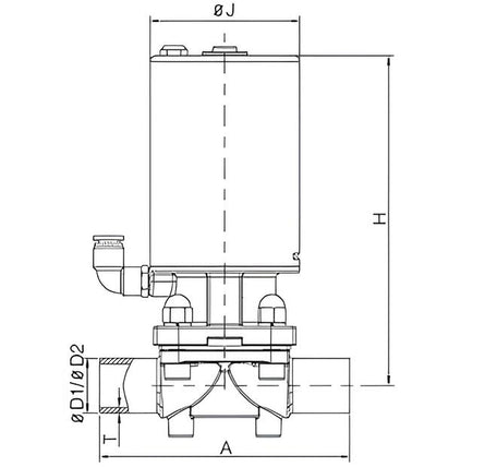 Sanitary Pneumatic Two-Way Valve
