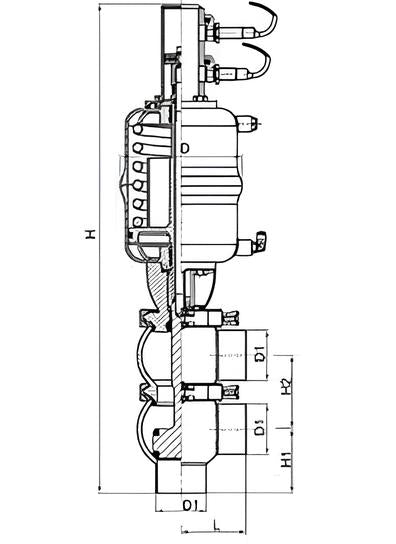 Pneumatic Quick Clean Divert Valve