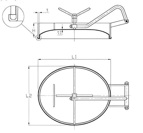 Hygienic Round Inward Pressure
