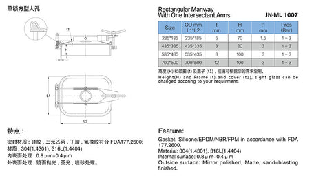 Rectangular Outward Tank