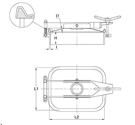 Rectangular Outward Tank
