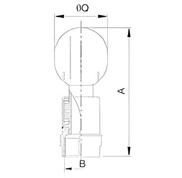 Rotary Spray Ball (Bolted)