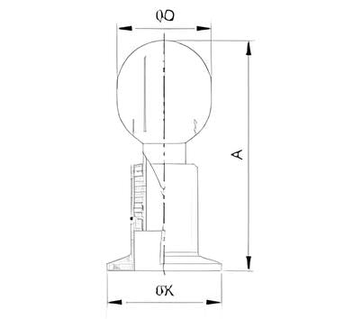 Rotary Spray Ball (Bolted)