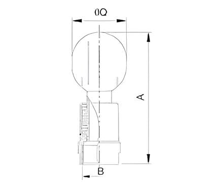 Oval Rotated Cleaning Ball