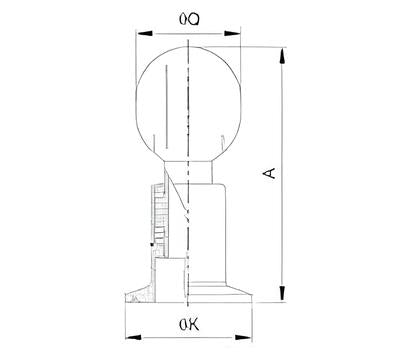 Oval Rotated Cleaning Ball