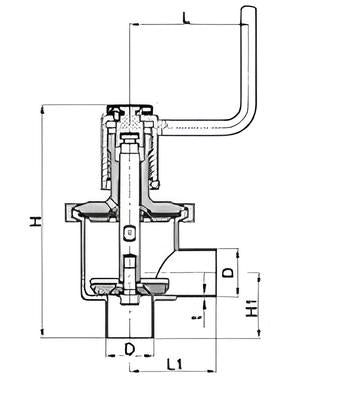 Manual T-Type Shut Off Piston Valve