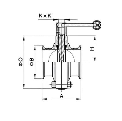 Hygienic Pneumatic Butterfly Valve