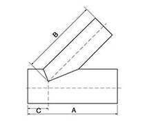 Butt Weld Oblique Y Tee