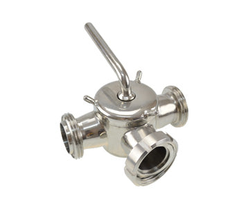 Hygienic Female Manual 2-Way Plug Valve