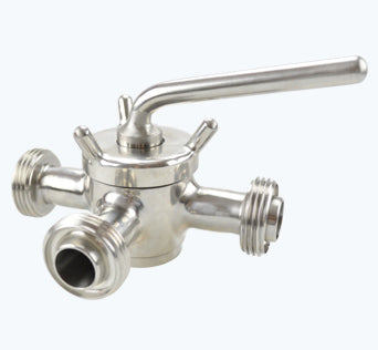 Hygienic DIN Manual 3-Way Valve