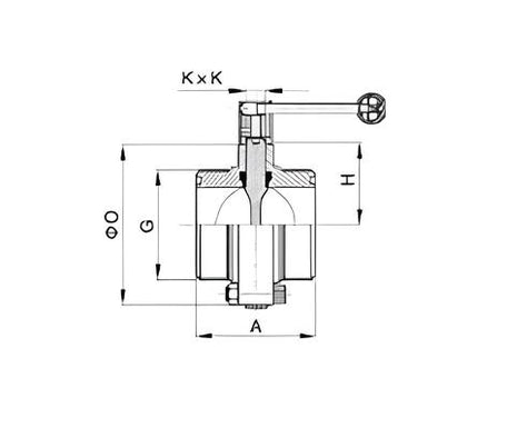 Pneumatic VBN Butterfly Valve With Actuator