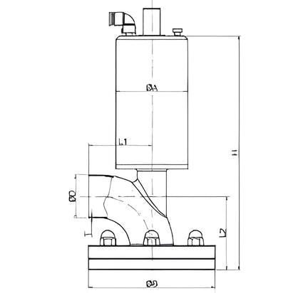 Pneumatic Tank Outlet Diaphragm Valve