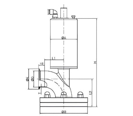 Vacuum Pneumatic Tank Bottom Valve