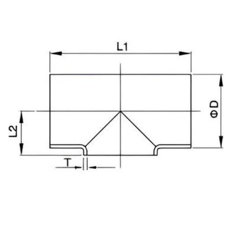 7WP Reducing Weld Tee