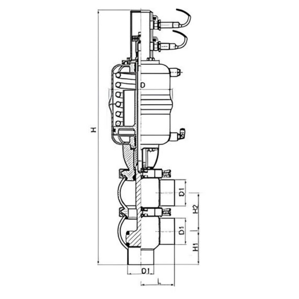 Pneumatic Quick Clean Divert Valve