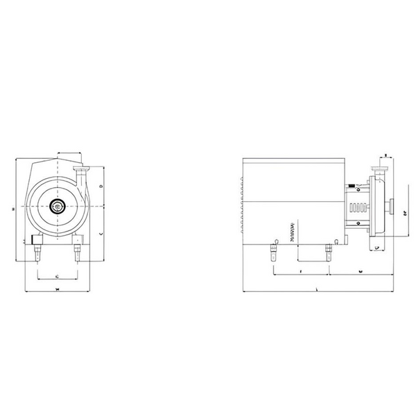 Centrifugal Pump with Shrouded Motor (Open/Close Impeller)