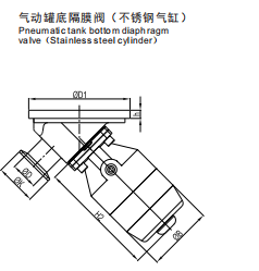 Sanitary Pneumatic Tank Bottom Valve