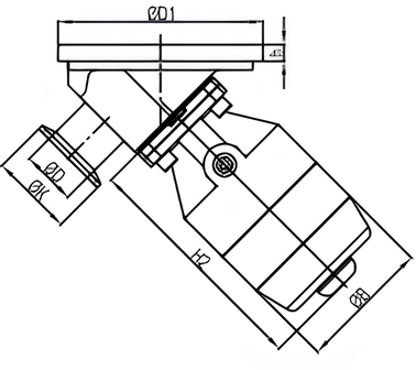 Sanitary Pneumatic Tank Bottom Valve