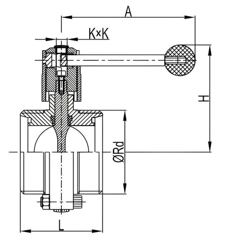 Hygienic Quick Release Butterfly Valve