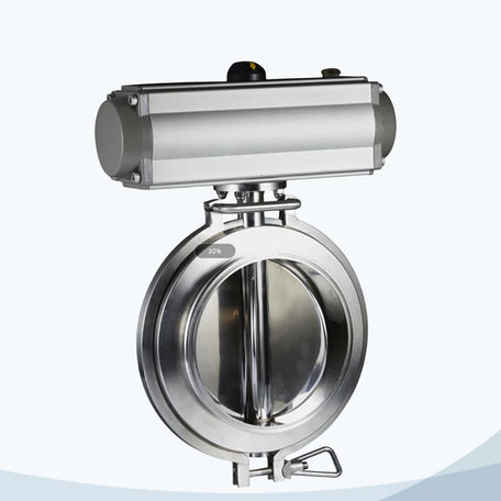 Hygienic Butterfly Valves for Powder, Manual, Welding Ends