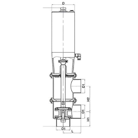 Sanitary Pneumatic Change Over Valve