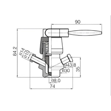 Mini Diaphragm Sampling Valve
