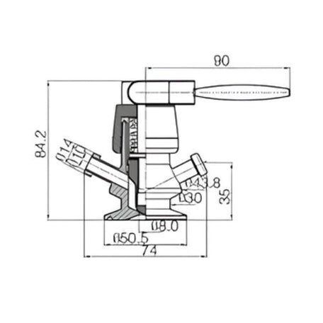 Mini Diaphragm Sampling Valve
