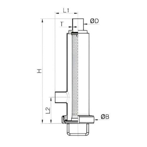 Polished Stainless Steel Sanitary Core