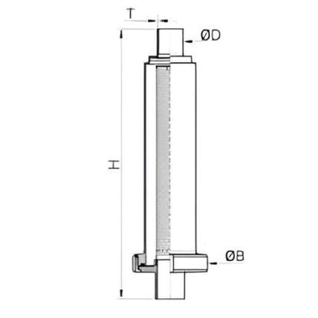 High Polished Stainless Steel Sanitary Single Cartridge Filter