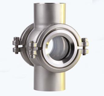 Stainless steel ball type tubular sight glass