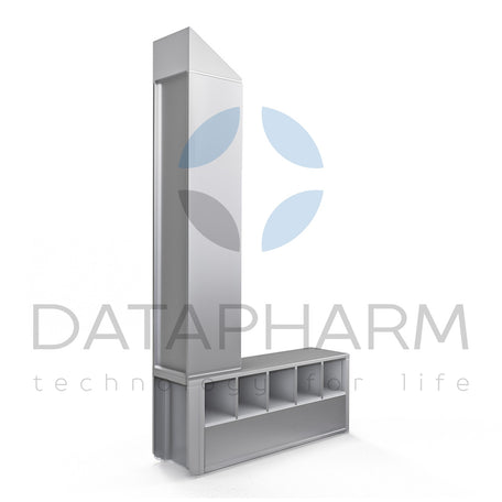 Double-Sided Transition Bench with Top Shelf