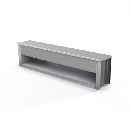Double-Sided Transfer Bench with Solid Bottom Shelf