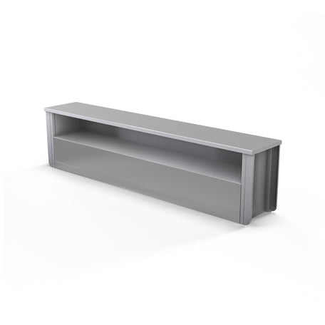 Double-Sided Transfer Bench with Solid Bottom Shelf